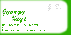 gyorgy unyi business card